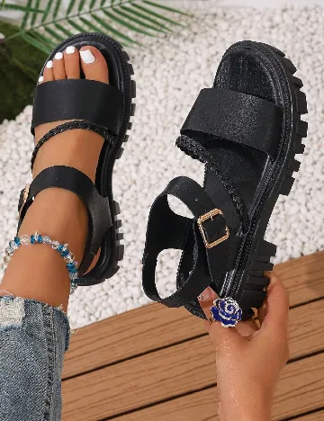 Sandale SHEIN, negru