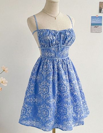 Rochie scurta SHEIN, albastru