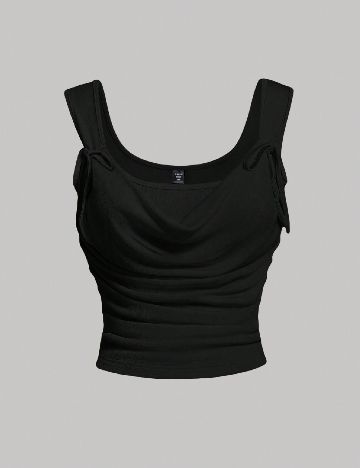 Top SHEIN CURVE, negru