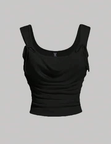 Top SHEIN CURVE, negru