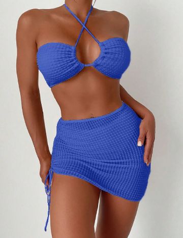 Costum de baie SHEIN, albastru