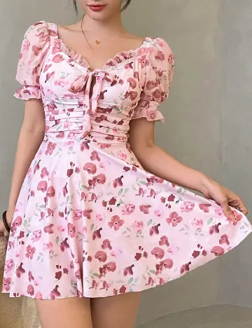 Rochie scurta SHEIN, roz