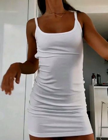 Rochie scurta SHEIN, alb