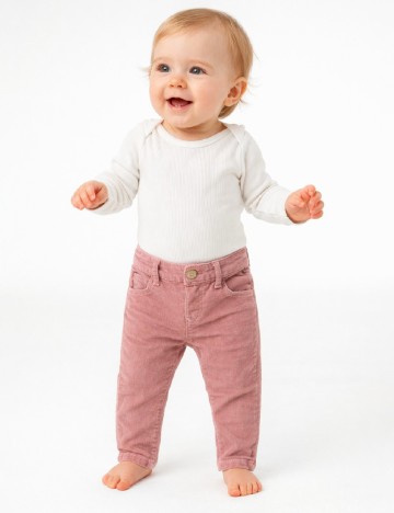 Pantaloni Zara, roz pudra