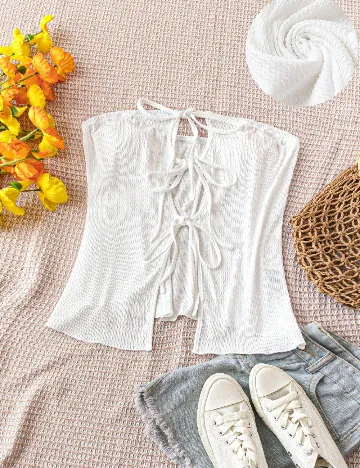 Top SHEIN CURVE, alb