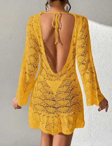 Rochie de plaja SHEIN, galben