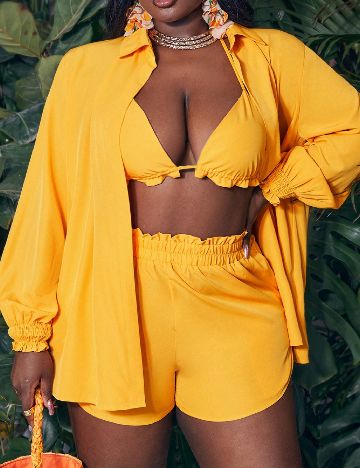 Compleu SHEIN CURVE, galben