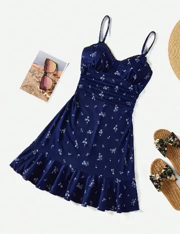 Rochie scurta SHEIN, bleumarin