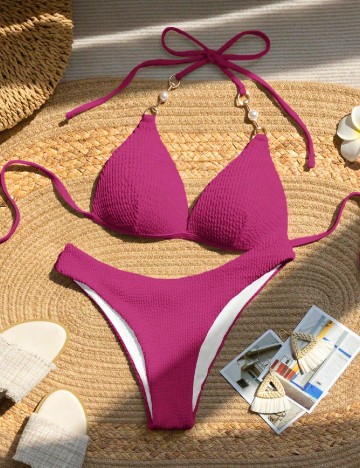 Costum de baie SHEIN, roz