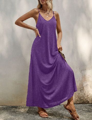 Rochie lunga Emery Rose, mov