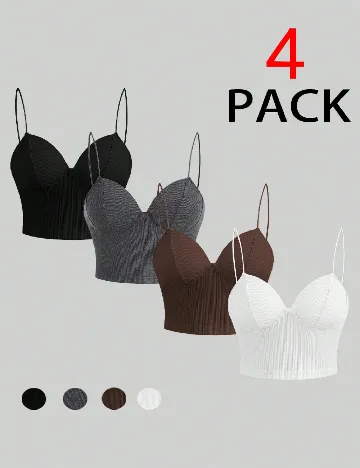 Set topuri 4 bucati Emery Rose, mix culori