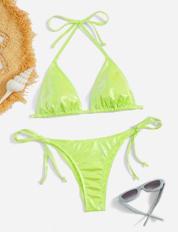 Costum de baie SHEIN, verde