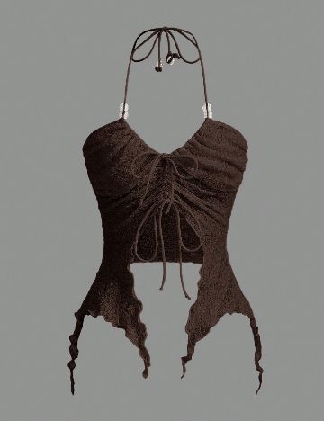 Top SHEIN, maro deschis