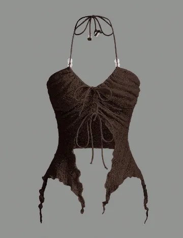 Top SHEIN, maro deschis