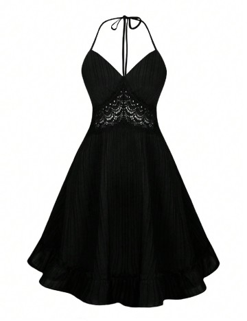 Rochie scurta SHEIN CURVE, negru