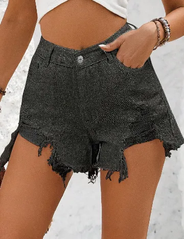 Pantaloni scurti SHEIN, gri inchis