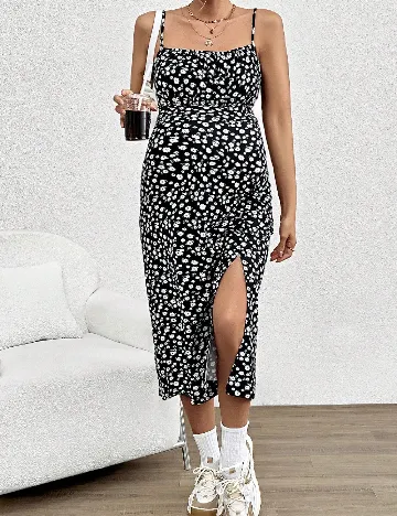 Rochie medie SHEIN Maternity, floral print