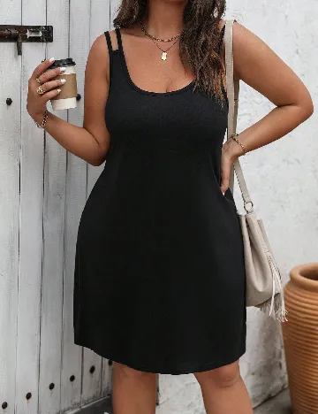 Rochie scurta SHEIN CURVE, negru