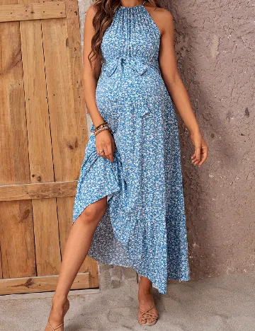 Rochie scurta SHEIN Maternity, albastru