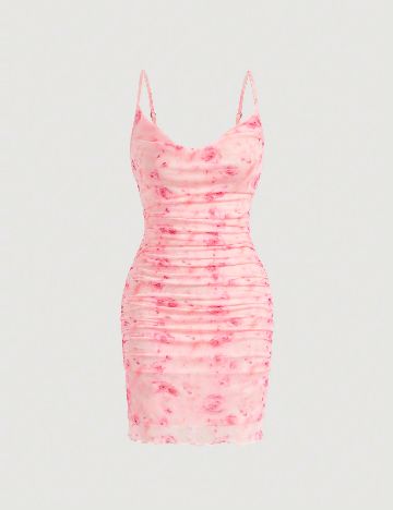 Rochie scurta SHEIN, roz