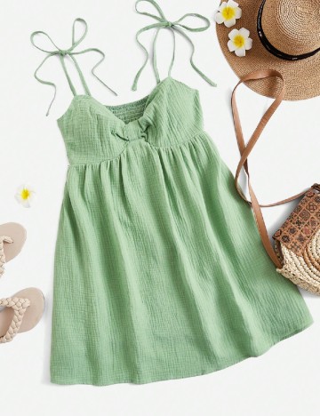 Rochie scurta SHEIN, verde