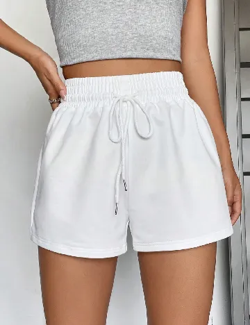 Pantaloni scurti SHEIN, alb