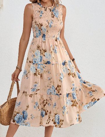 Rochie medie SHEIN, crem