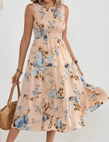 Rochie medie SHEIN, crem