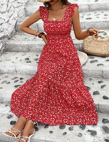 Rochie lunga SHEIN, rosu