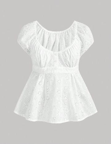 Bluza SHEIN CURVE, alb