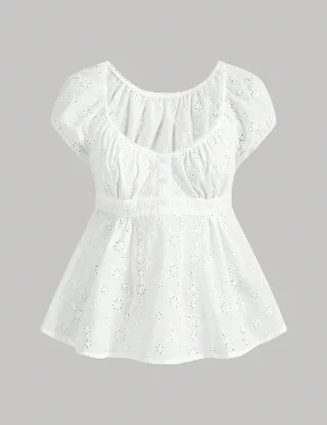 Bluza SHEIN CURVE, alb