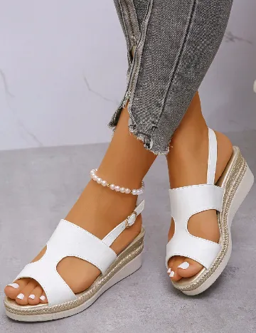 Sandale SHEIN, alb