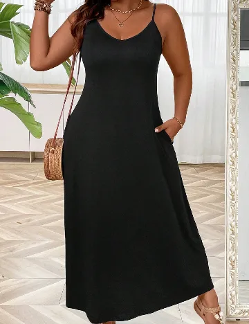 Rochie medie SHEIN CURVE, negru