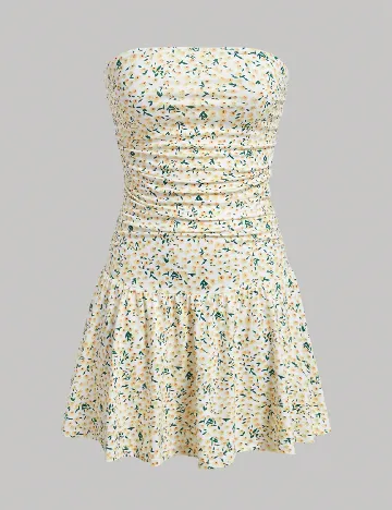 Rochie scurta SHEIN, floral print