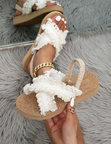 Sandale SHEIN, ecru