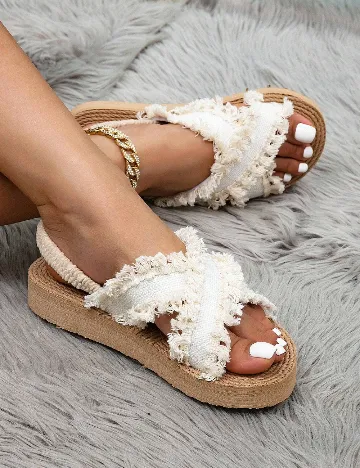 Sandale SHEIN, ecru