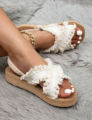 Sandale SHEIN, ecru