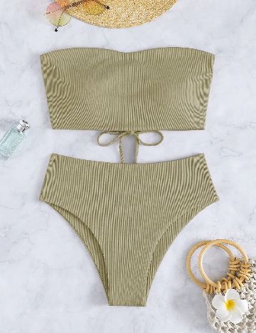 Costum de baie SHEIN, verde