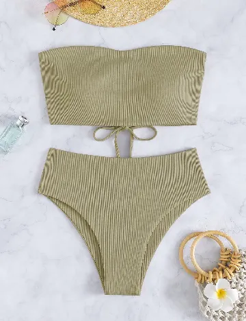 Costum de baie SHEIN, verde