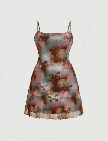 Rochie scurta SHEIN CURVE, mix culori