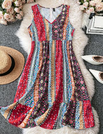 Rochie scurta SHEIN CURVE, mix culori