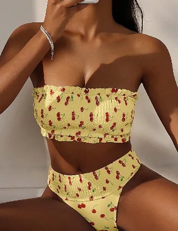 Costum de baie SHEIN, galben