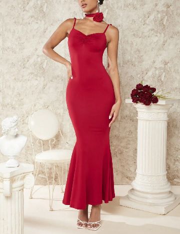 Rochie lunga SHEIN, rosu