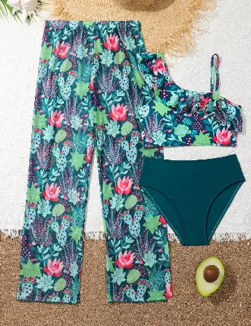 Costum de baie Shein Kids, mix culori