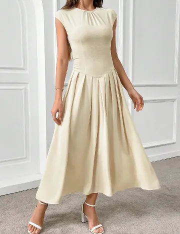 Rochie medie SHEIN, crem