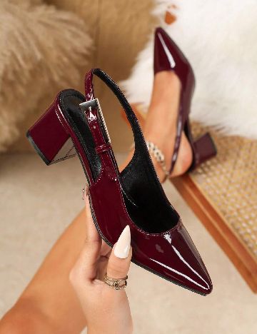 Pantofi SHEIN, visiniu