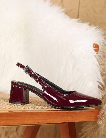 Pantofi SHEIN, visiniu