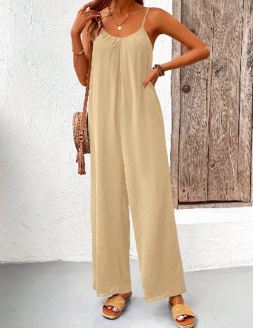 Salopeta SHEIN, crem