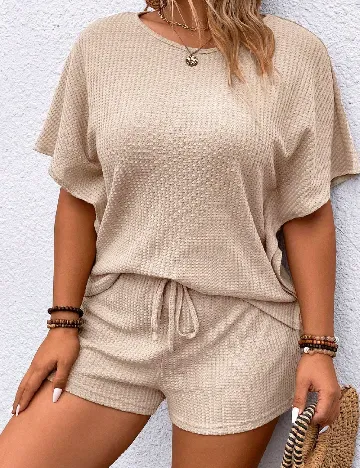 Compleu SHEIN CURVE, crem