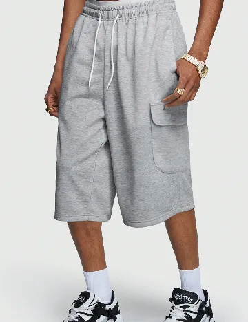 Pantaloni scurti Romwe, gri